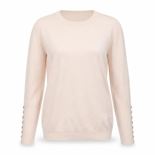 White Label The White Company Women Pink UK 12 Crew Neck Wool Jumper