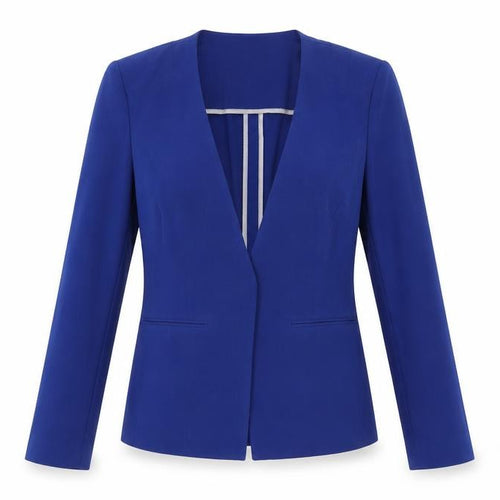 Marks & Spencer Women Blue UK 12 Tailored Shawl Lapel Blazer