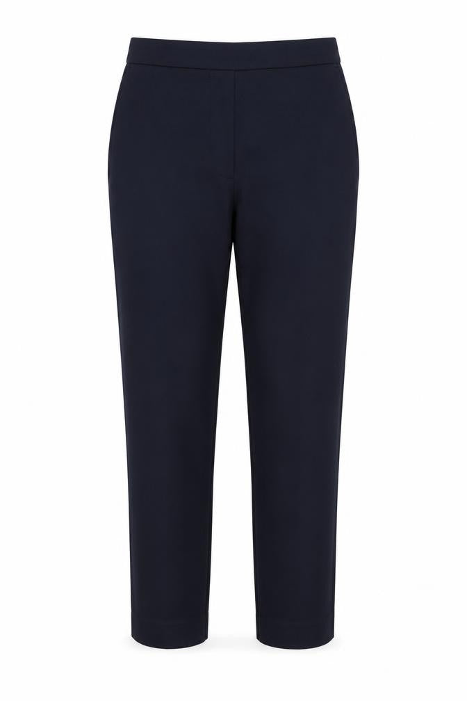 Marks and Spencer Women Blue UK 6 Slim High Rise Ankle Grazer Trousers