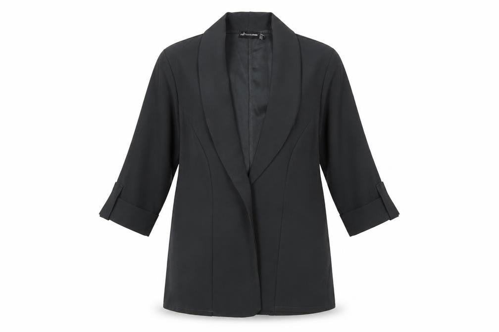 PrettyLittleThing Women’s Black UK 8 Longline Tuxedo Blazer Jacket