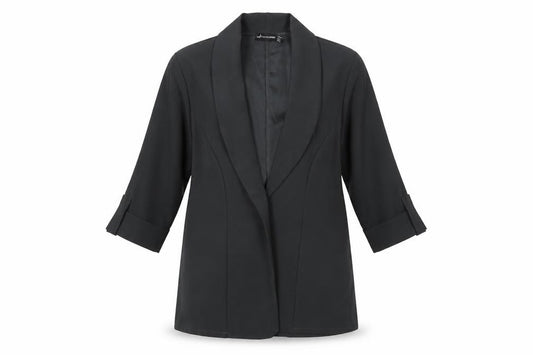 PrettyLittleThing Women’s Black UK 8 Longline Tuxedo Blazer Jacket