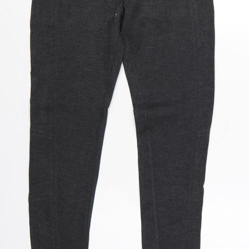 Mango Women Grey S Tapered High Rise Tailored Dress Trousers