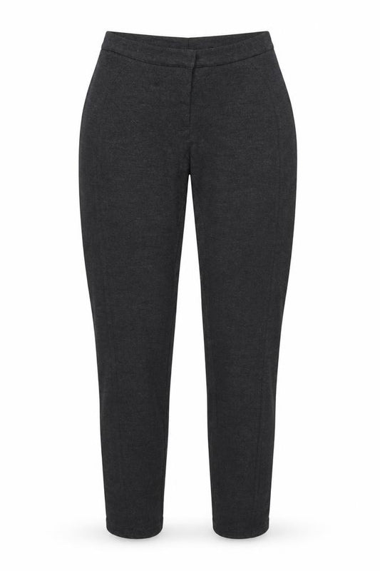 Mango Women Grey S Tapered High Rise Tailored Dress Trousers