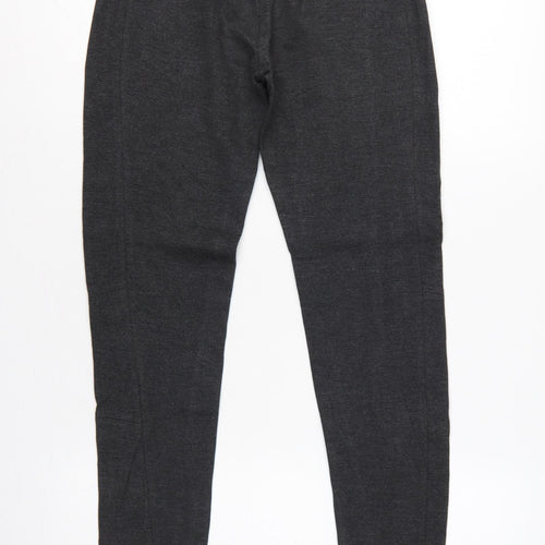 Mango Women Grey S Tapered High Rise Tailored Dress Trousers