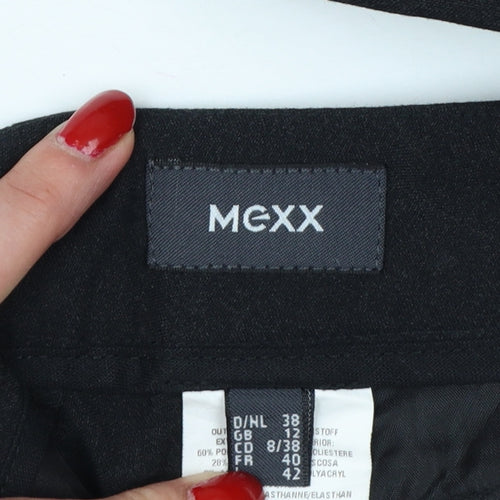 Mexx Women’s Black UK 12 Belted Bootcut Dress Trousers