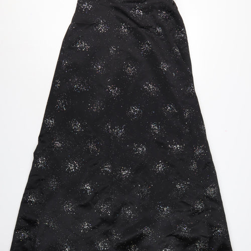 Morgan & Co Teens Black Size 12 Strapless Maxi Glitter Prom Dress