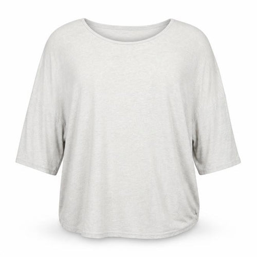 Phase Eight Women Grey Linen Relaxed 3/4 Sleeve Blouse UK 14
