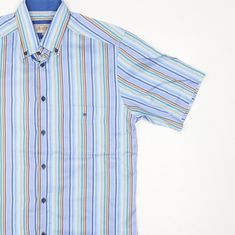 Additional view of Daniel Grahame Drifter Men’s Blue Multicoloured Stripe Shirt M