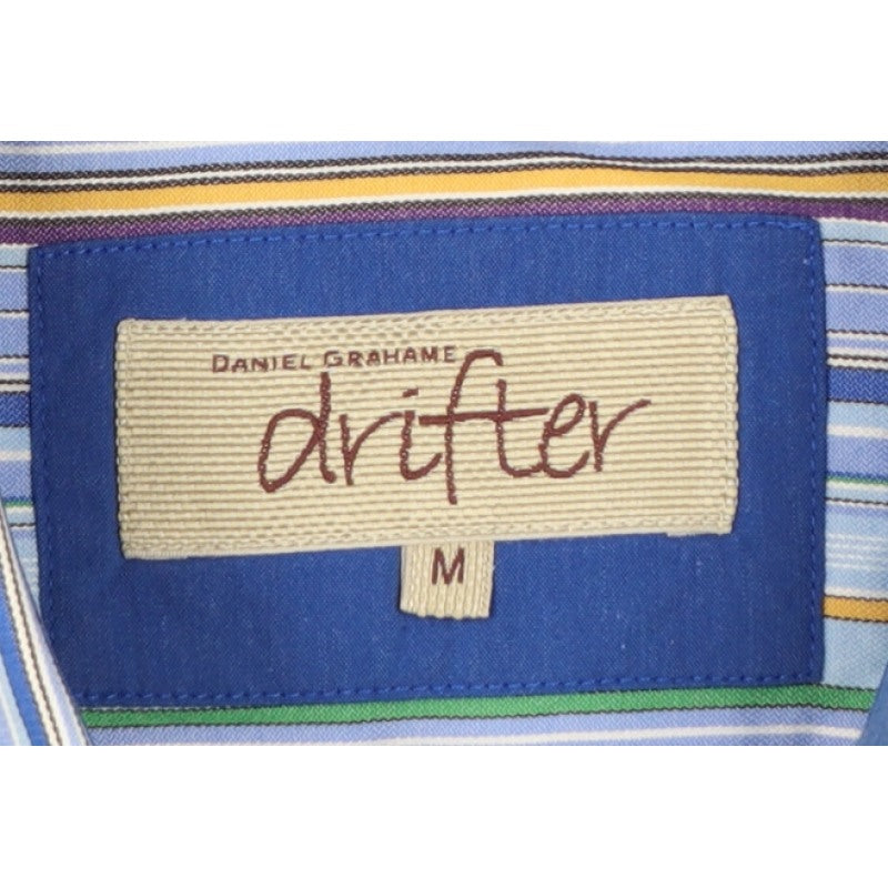 Additional view of Daniel Grahame Drifter Men’s Blue Multicoloured Stripe Shirt M