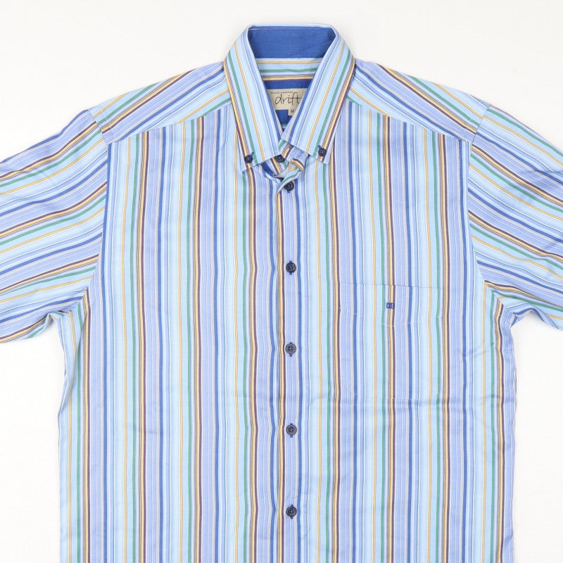 Additional view of Daniel Grahame Drifter Men’s Blue Multicoloured Stripe Shirt M