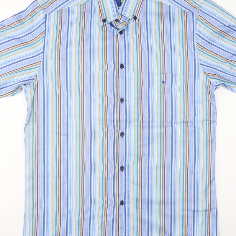 Additional view of Daniel Grahame Drifter Men’s Blue Multicoloured Stripe Shirt M