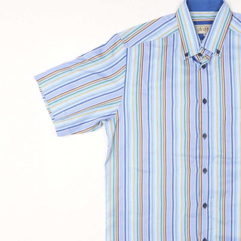 Additional view of Daniel Grahame Drifter Men’s Blue Multicoloured Stripe Shirt M