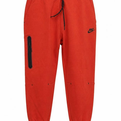 Nike Women’s Orange L Short Tech Fleece Jogger Sweatpants Zip Pocket