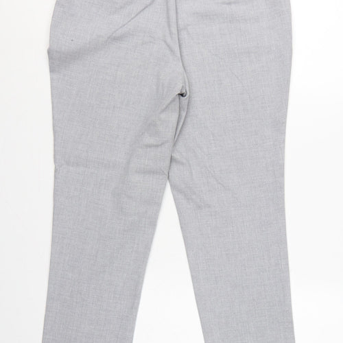 Next Women Grey UK 12R Tailored Straight Dress Trousers
