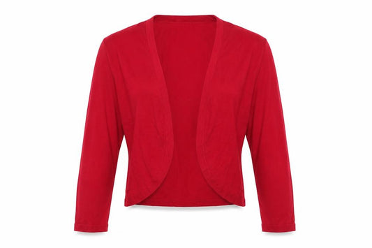 Hobbs Women Red UK 12 Silk Blend Wrap Style Open Knit Cardigan