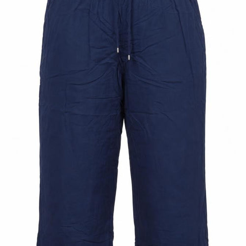 bpc selection Women Blue UK 20 Cropped Wide Leg Drawstring Trousers
