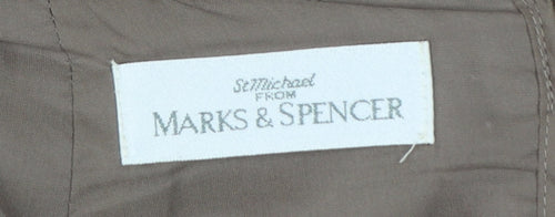 Marks and Spencer Women Brown UK 16 Long Pencil Skirt Lined Vintage
