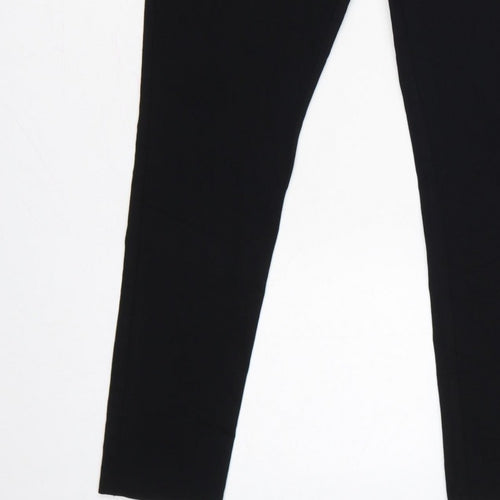 Dorothy Perkins Women Black UK 14 Slim Tapered Tailored Work Trousers