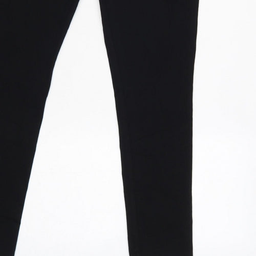 Dorothy Perkins Women Black UK 14 Slim Tapered Tailored Work Trousers