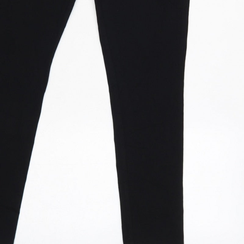Dorothy Perkins Women Black UK 14 Slim Tapered Tailored Work Trousers