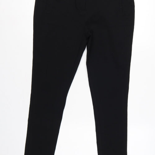 Dorothy Perkins Women Black UK 14 Slim Tapered Tailored Work Trousers