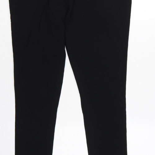Dorothy Perkins Women Black UK 14 Slim Tapered Tailored Work Trousers