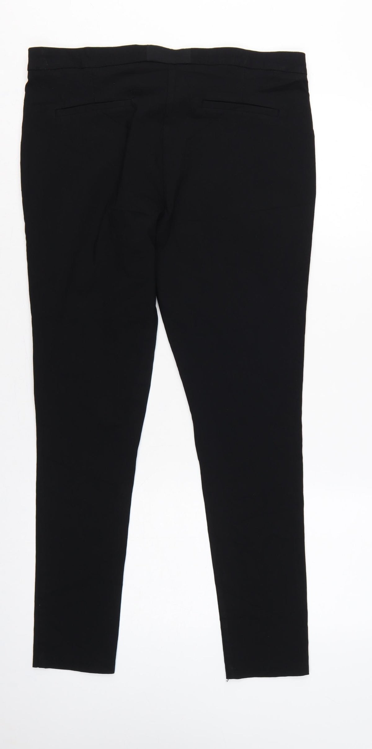 Dorothy Perkins Women Black UK 14 Slim Tapered Tailored Work Trousers