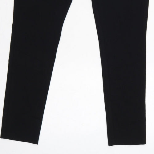 Dorothy Perkins Women Black UK 14 Slim Tapered Tailored Work Trousers