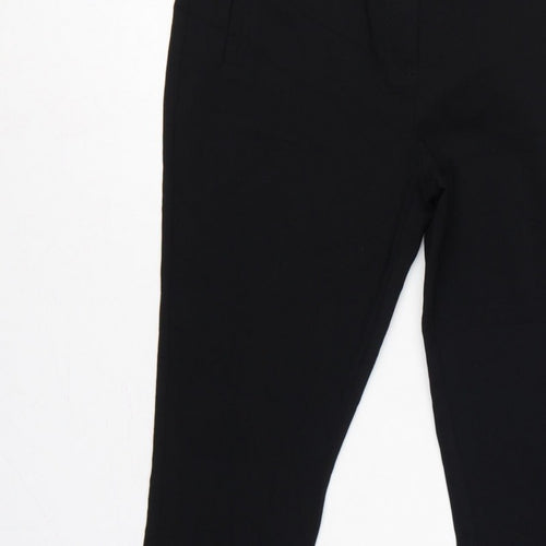 Dorothy Perkins Women Black UK 14 Slim Tapered Tailored Work Trousers