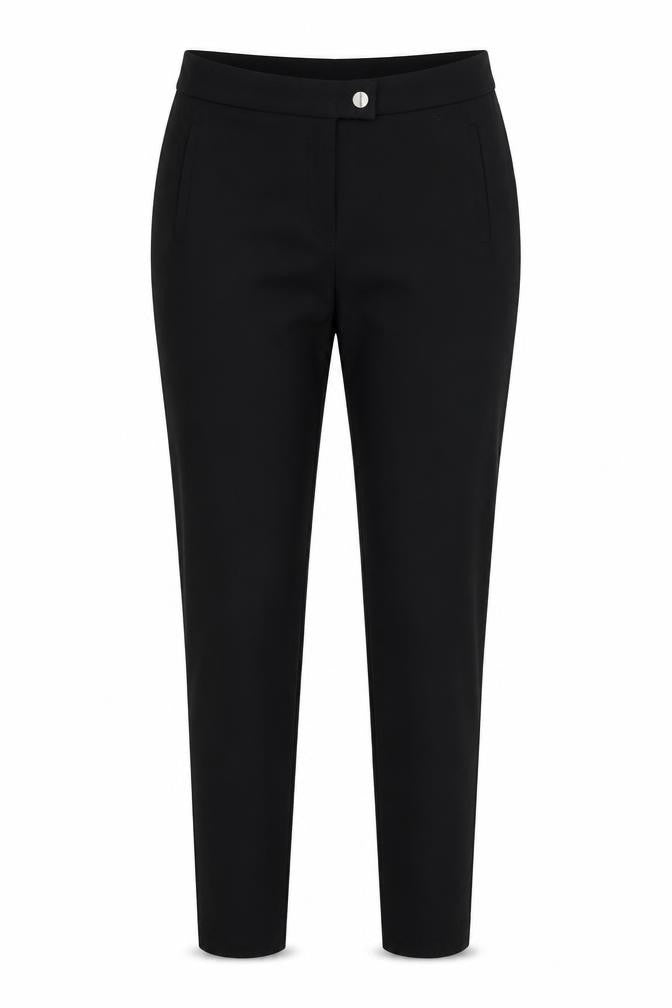 Dorothy Perkins Women Black UK 14 Slim Tapered Tailored Work Trousers
