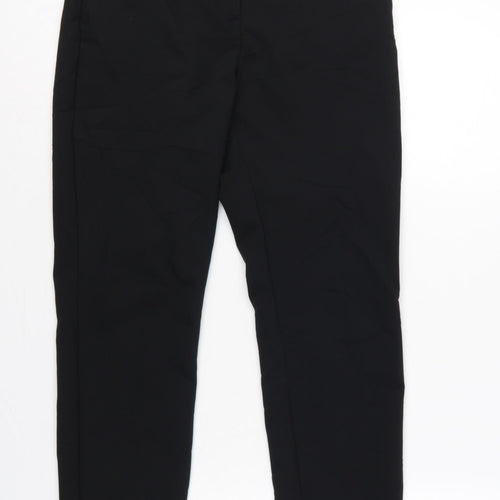 H&M Women’s Black UK 8 Tailored Straight Dress Trousers Pockets