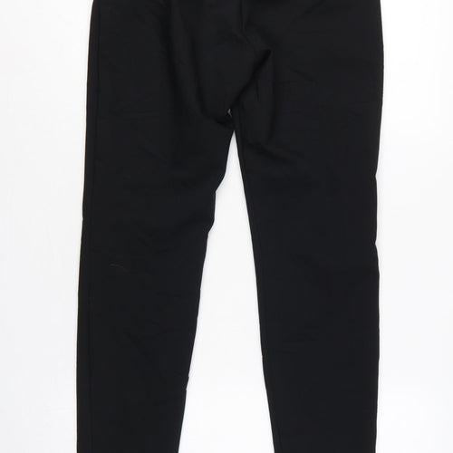 H&M Women’s Black UK 8 Tailored Straight Dress Trousers Pockets