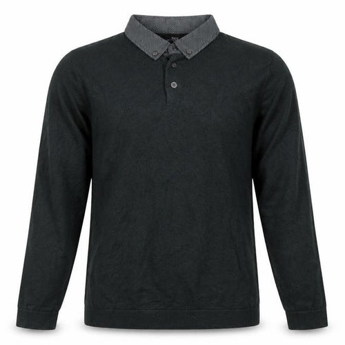 Next Men’s Green XS Henley Collared Cotton Knit Jumper Long Sleeve