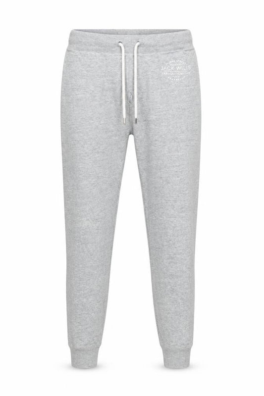 Jack Wills Women Grey UK 10 Logo Drawstring Cuffed Joggers
