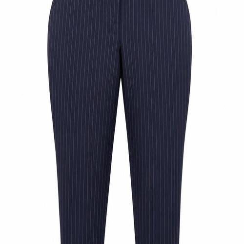 Topshop Women’s Blue Pinstripe Tailored Tapered Dress Trousers UK 12