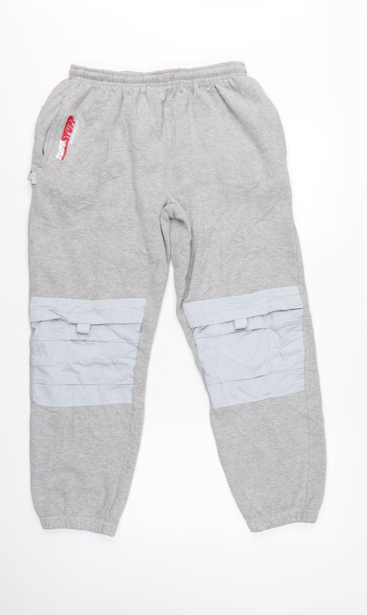 TuffStuff Men's Grey M Convertible Workwear Sweatpants Cuffed Logo