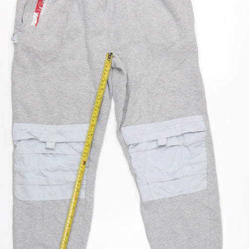 TuffStuff Men's Grey M Convertible Workwear Sweatpants Cuffed Logo