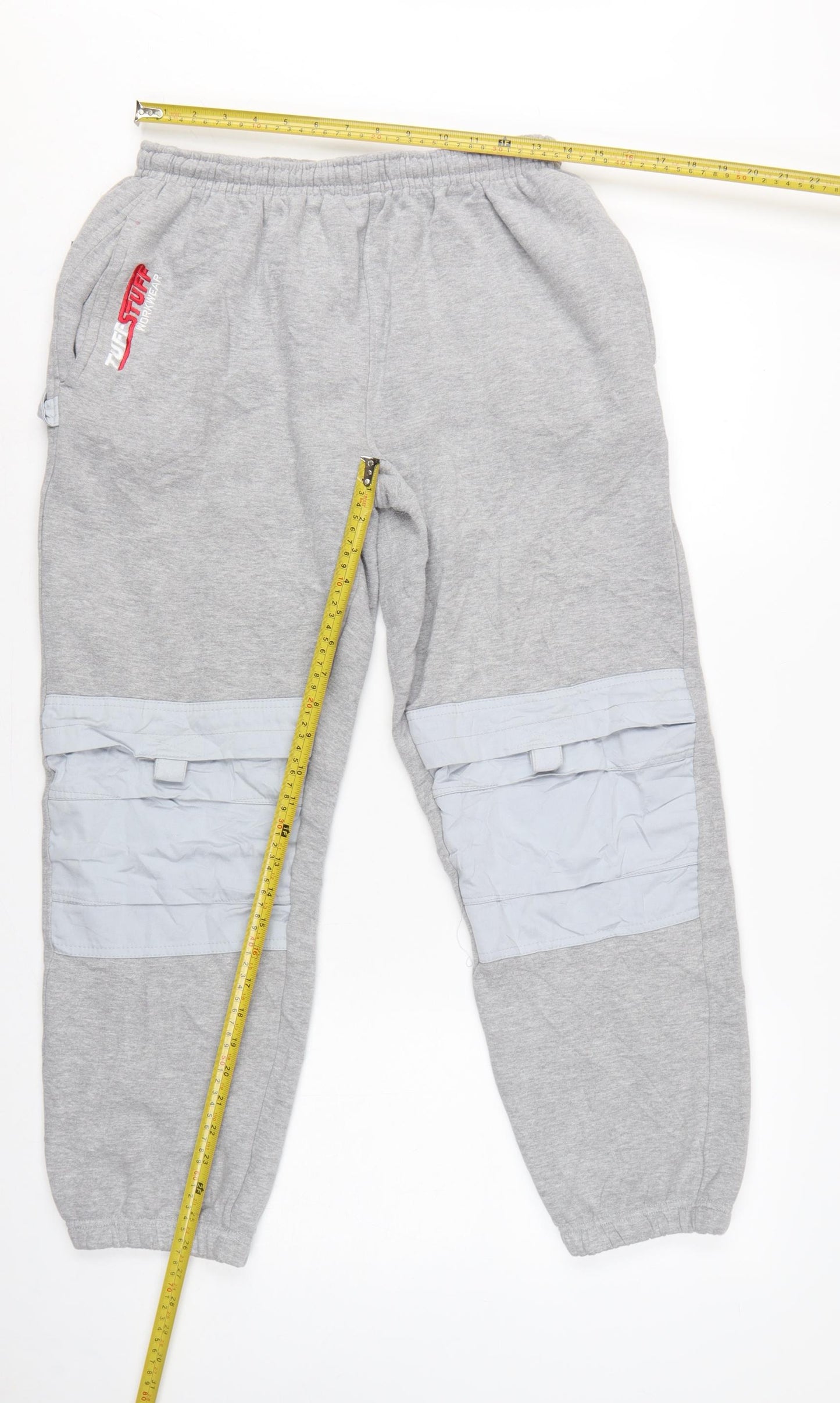 TuffStuff Men's Grey M Convertible Workwear Sweatpants Cuffed Logo