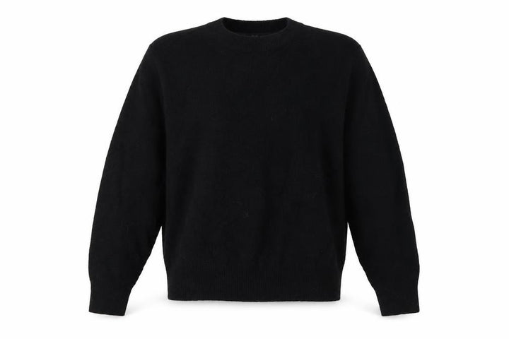 Uniqlo Women Black S 100% Wool Crew Neck Knit Pullover Jumper