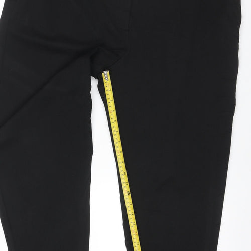 Marks & Spencer Women’s Black Size 20 Regular Tapered Trousers