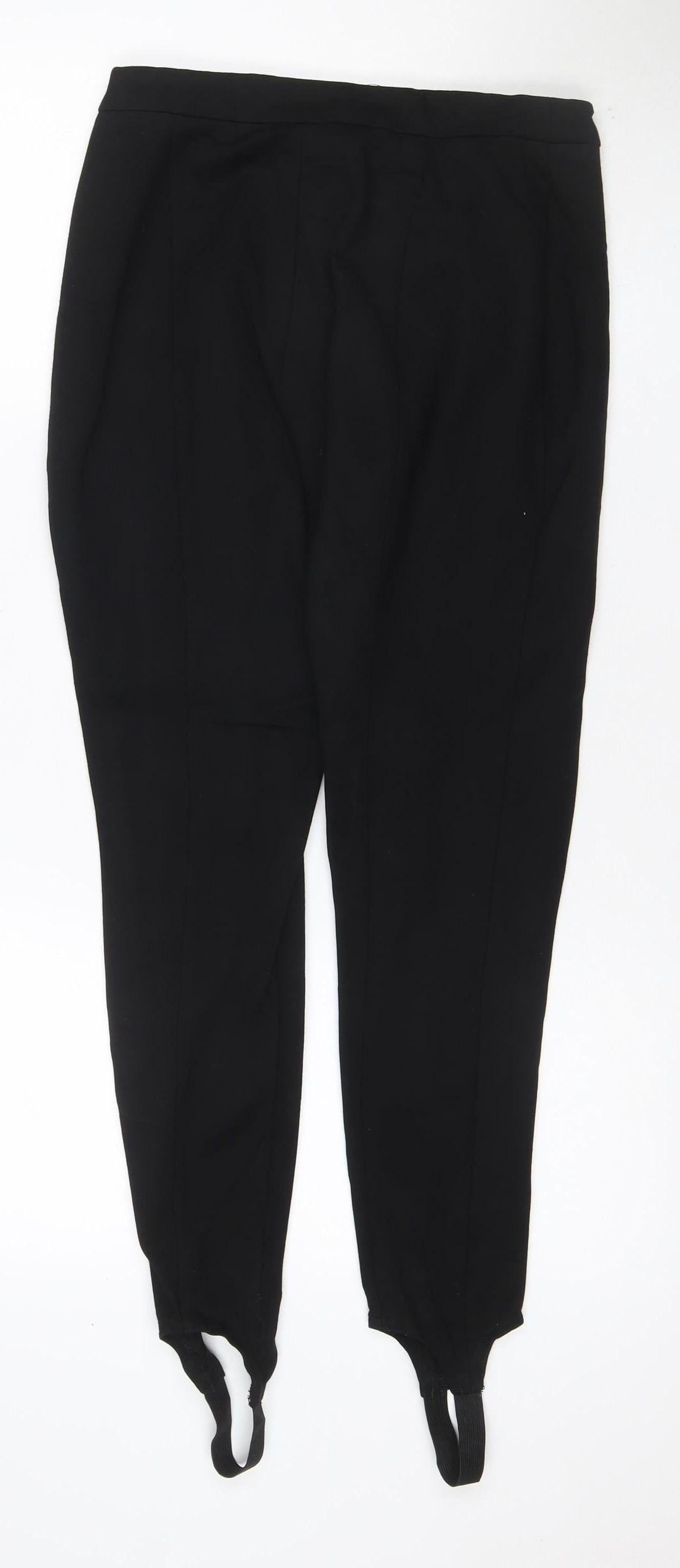 Mint Velvet Women Black Size 10 Stirrup Skinny Leggings Workwear