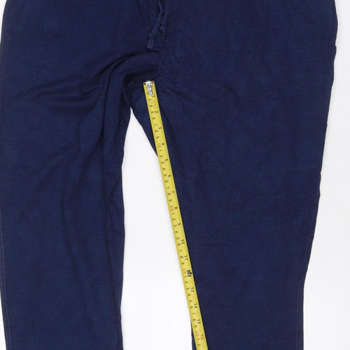 Marks and Spencer Women’s Blue Size 16 Short Tapered Stretch Trousers