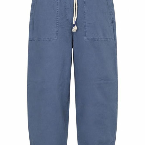 Marks & Spencer Women Blue Size 10 Long Cargo Drawstring Trousers