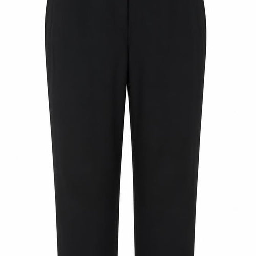 Marks and Spencer Women Black Size 18 Straight Tailored Trousers