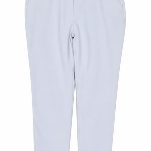 M&S Women Blue Size 16 Tall Tailored Straight Leg Dress Trousers