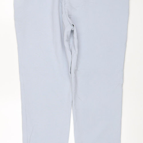 M&S Women Blue Size 16 Tall Tailored Straight Leg Dress Trousers