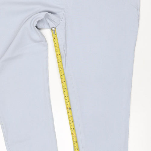 M&S Women Blue Size 16 Tall Tailored Straight Leg Dress Trousers