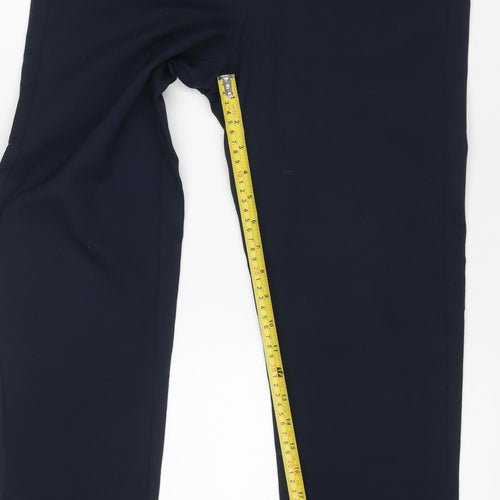 Marks & Spencer Women Navy Size 10 Regular Straight Dress Trousers