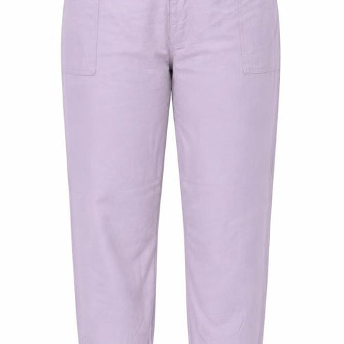 Autograph Women Purple UK 22 Lyocell Linen Relaxed Jogger Trousers