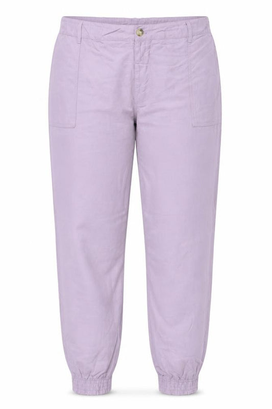 Autograph Women Purple UK 22 Lyocell Linen Relaxed Jogger Trousers